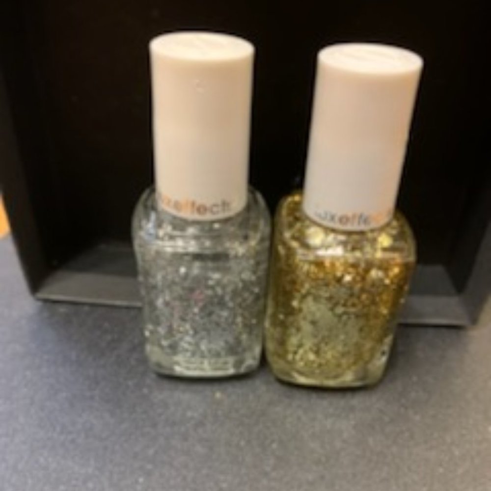 Essie Set in Stones and Rock at the top